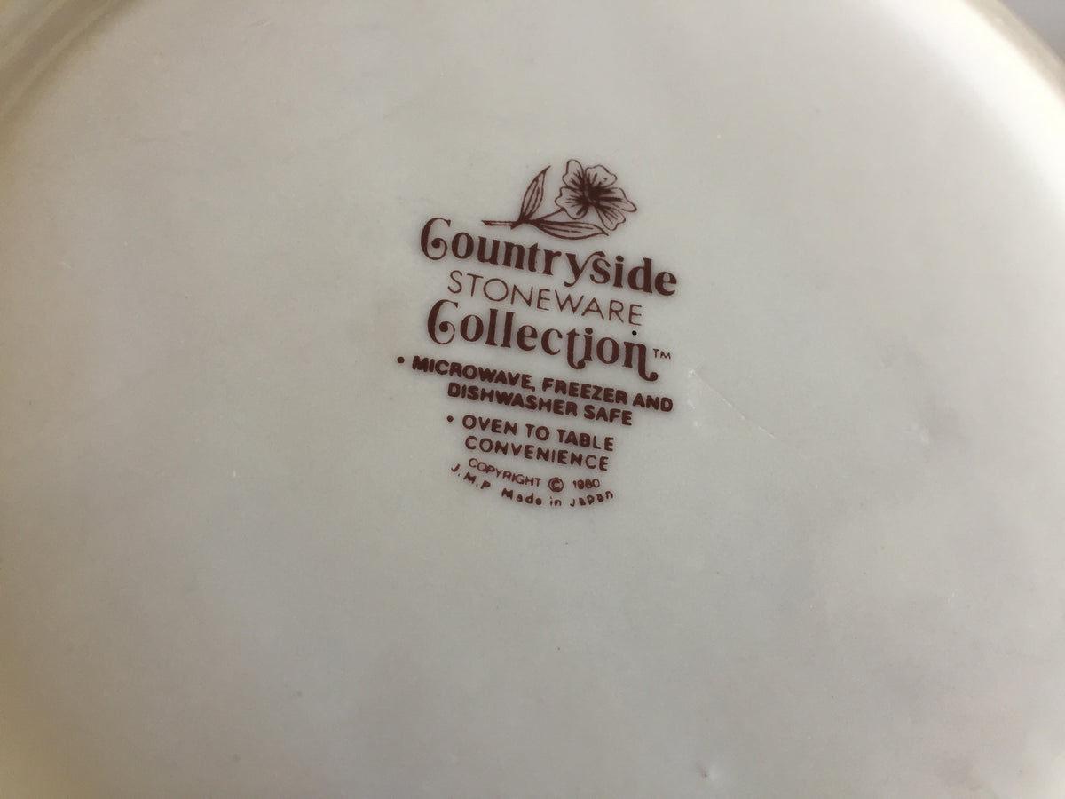 Japanese Vintage Countryside Stoneware Collection Casserole Dish