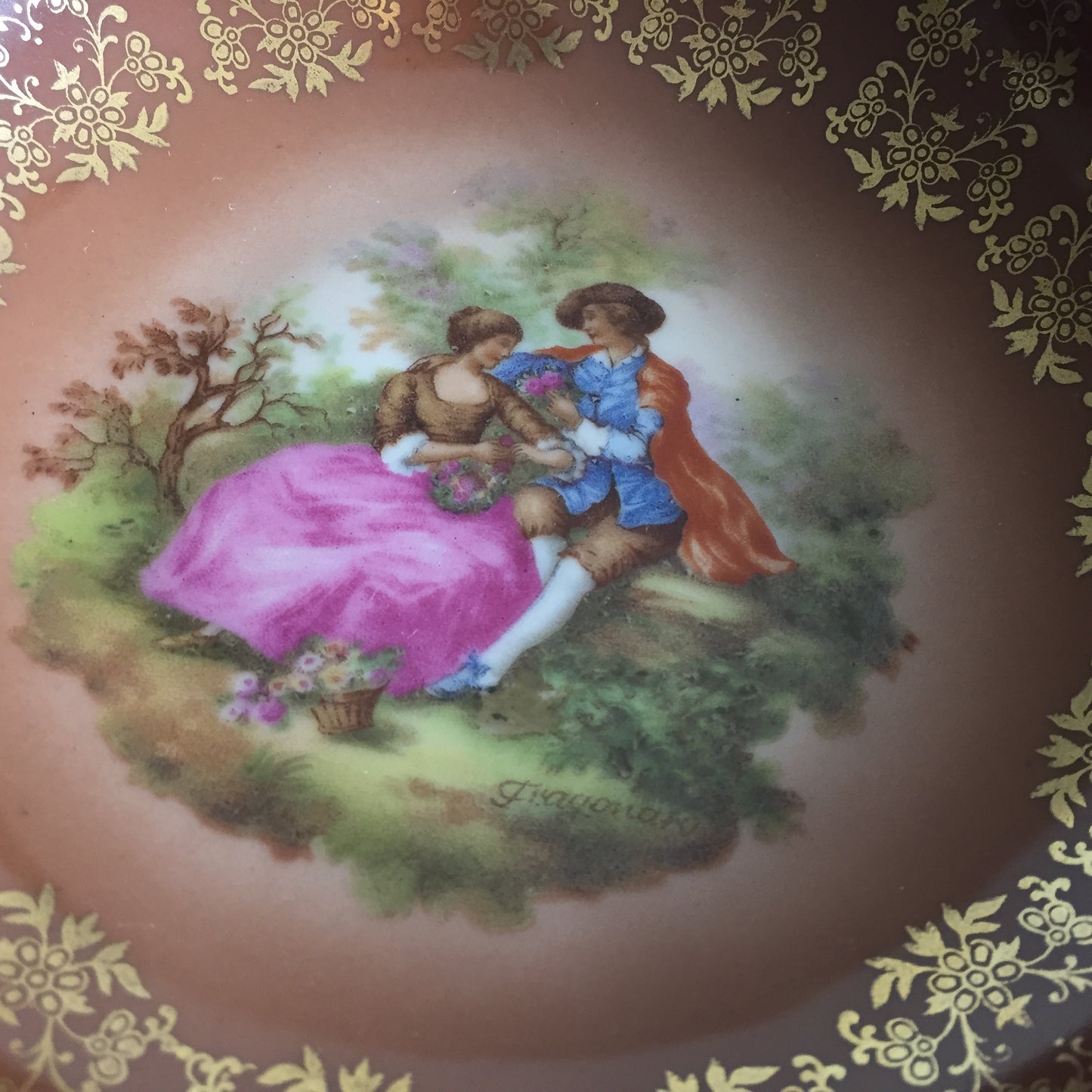 Johann Haviland Waldershof Bavaria Fragonard Vintage Porcelain Bowl Pattern #98