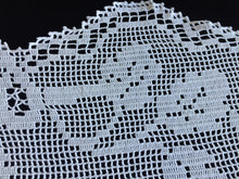 Load image into Gallery viewer, Mary Card Designed "Wild Rose & Pigeon" Chair Cover Doily (1933) Collectible Vintage Crochet Lace