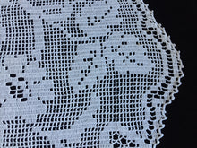 Load image into Gallery viewer, Mary Card Designed "Wild Rose & Pigeon" Chair Cover Doily (1933) Collectible Vintage Crochet Lace