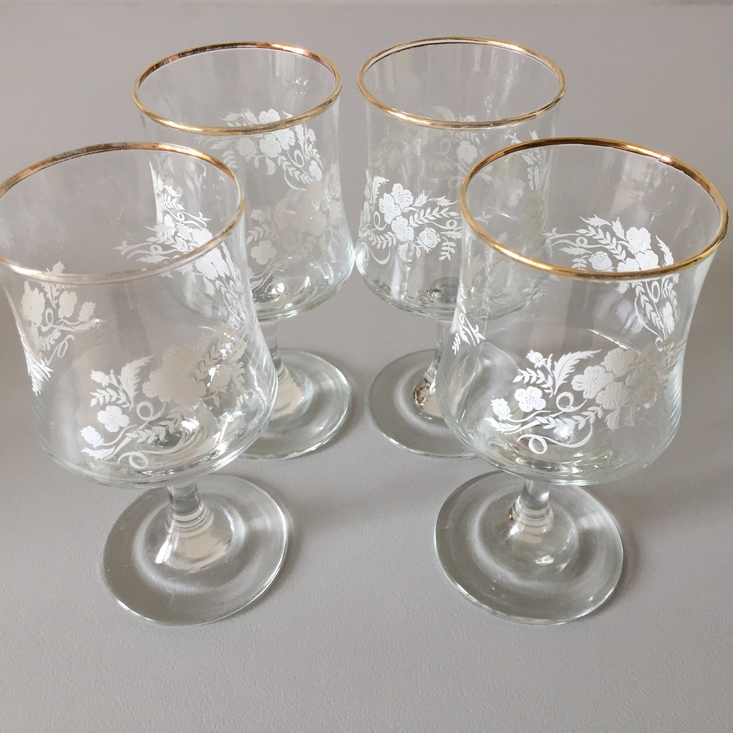 Pair of Dema 'Regent' Wine Sherry Glasses Vintage 1970s