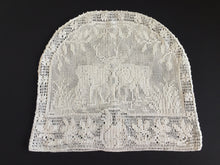 Load image into Gallery viewer, Mary Card "Woodland" Tea Cosy (1931) Collectible Vintage Crochet Lace Teapot Cover