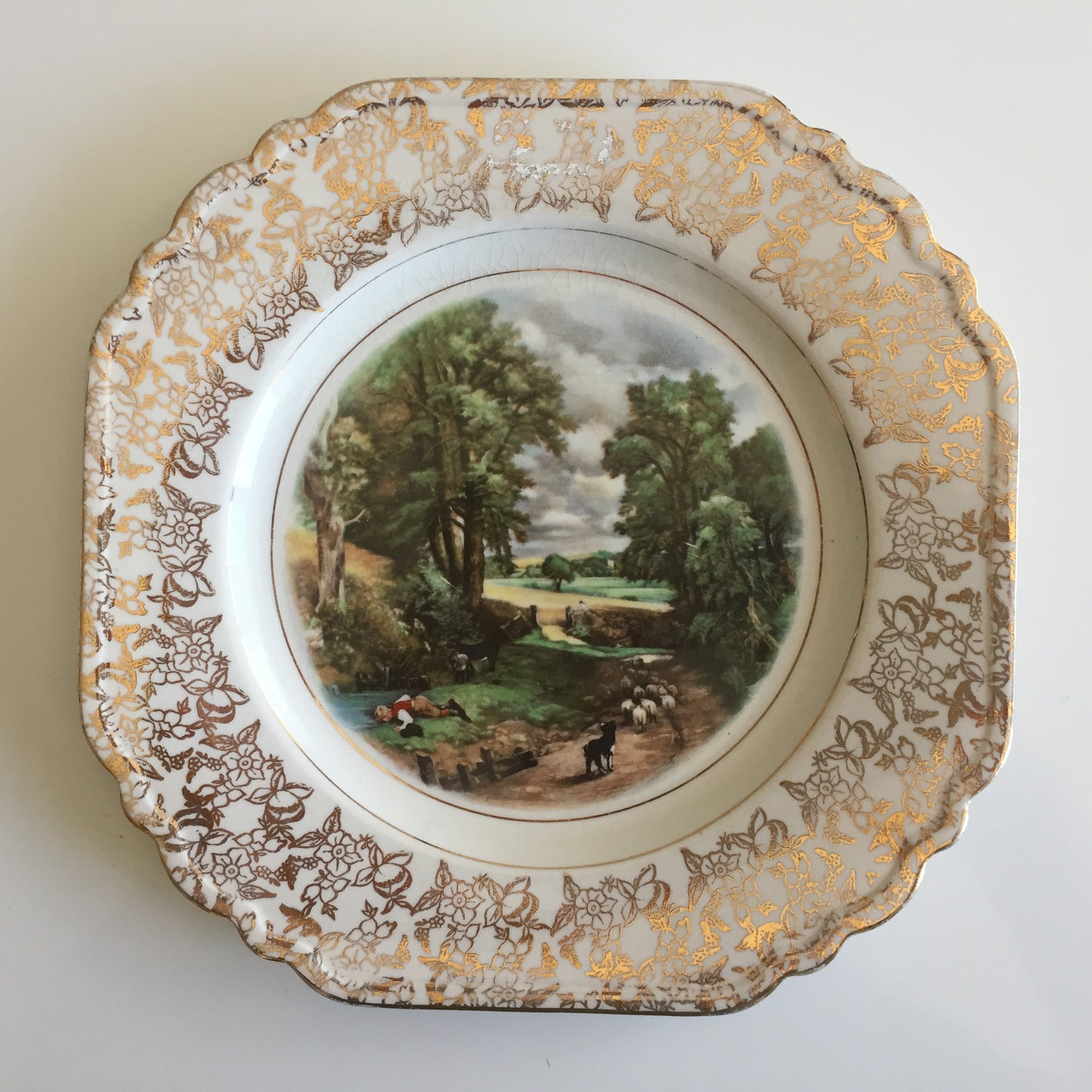 English Vintage John Constable Display Plate "The Cornfield"