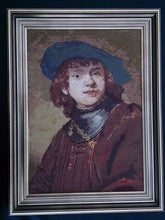 Load image into Gallery viewer, Large Framed Tapestry Picture. Gobelin Portrait of a Young Man