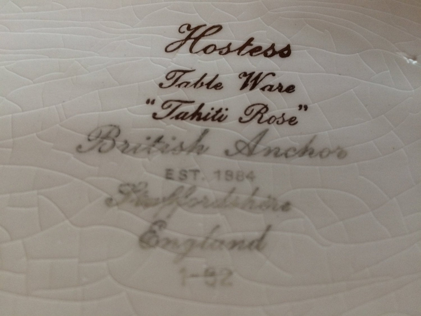 Vintage British Anchor (England) Oval Serving Plate, Tray or Platter