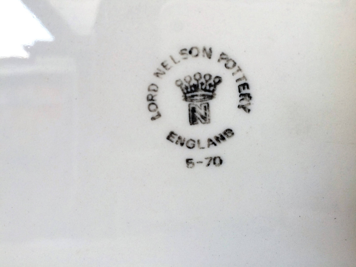 2 Lord Nelson Pottery (England) Vintage Flat Cake Plates