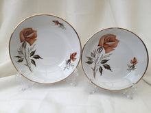 Load image into Gallery viewer, A Pair of Swinnertons Ironstone Rose Pattern Ring/Pin or Soap Dishes