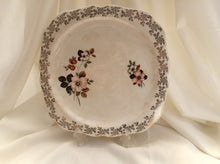 Load image into Gallery viewer, Lord Nelson 10" Square Flat Cake Plate Gold Filigree and Floral Design