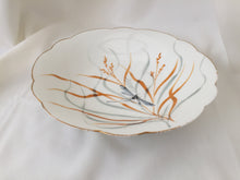 Load image into Gallery viewer, Hand Painted 9" Vintage Pedestal Bowl with Dragonfly