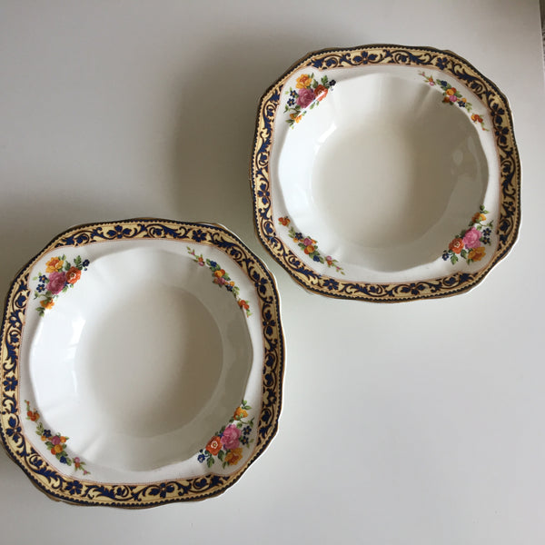 A Pair of Rare Vintage Alfred Meakin Compote/Cereal/Dessert/Soup/Vegetable Bowls