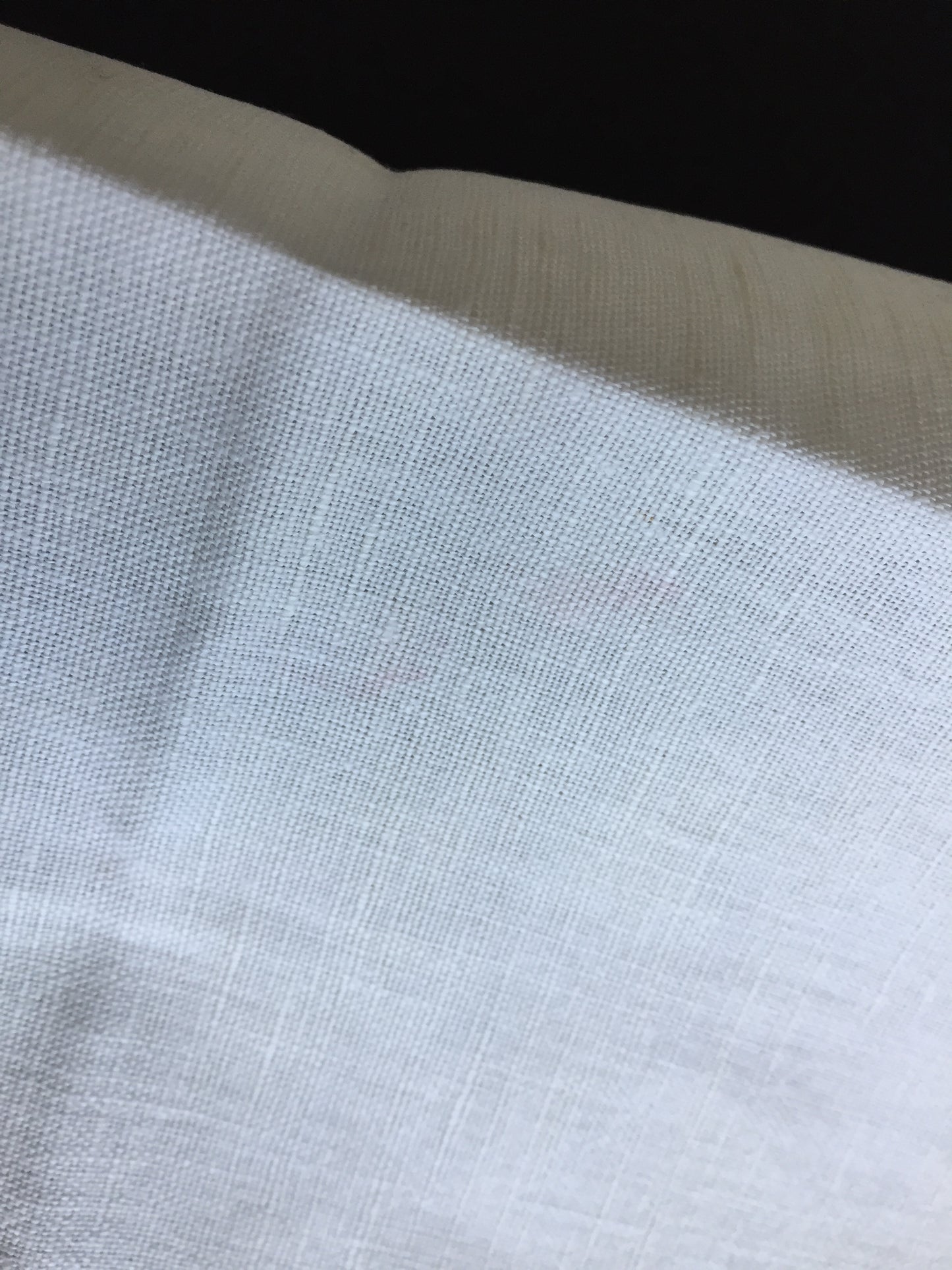 Antique Madeira Hand Embroidered Towel with Scalloped Edge