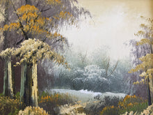 Load image into Gallery viewer, Ornate Gilded Picture Frame with Original Oil Painting: Wilderness Landscape