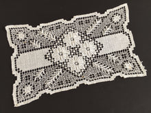 Load image into Gallery viewer, Vintage MONDANO Filet Lace White Cotton Rectangular Placemat