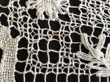 Load image into Gallery viewer, Vintage MONDANO Filet Lace White Cotton Rectangular Placemat