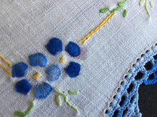 Load image into Gallery viewer, Australian Vintage Hand Embroidered Floral Duchess / Dressing Table Doily Set (3 Piece)