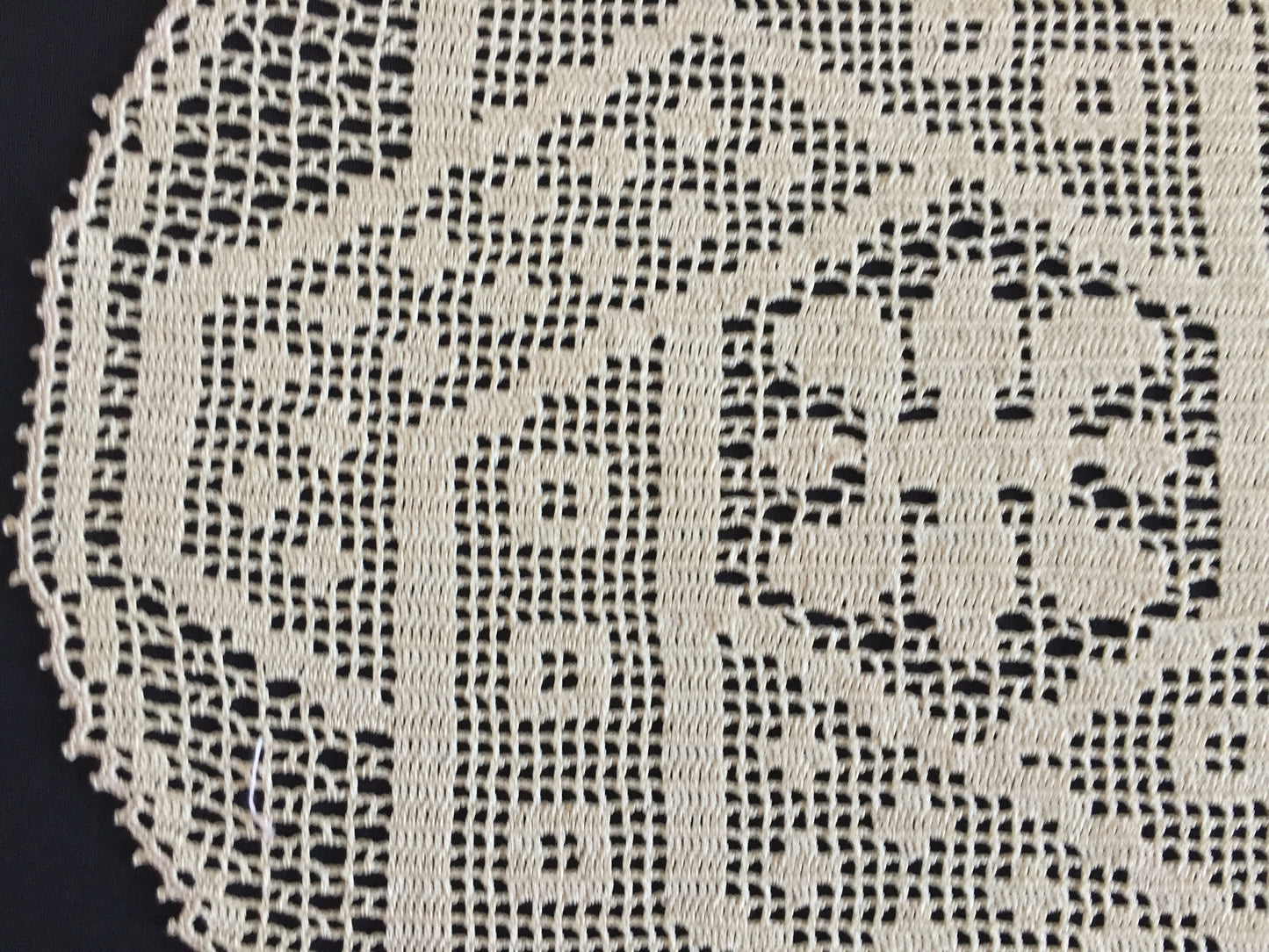 ARABESQUE D'Oyley Mary Card Designed Crochet Lace Doily (USA Chart No 10) Extremely Rare Collectible