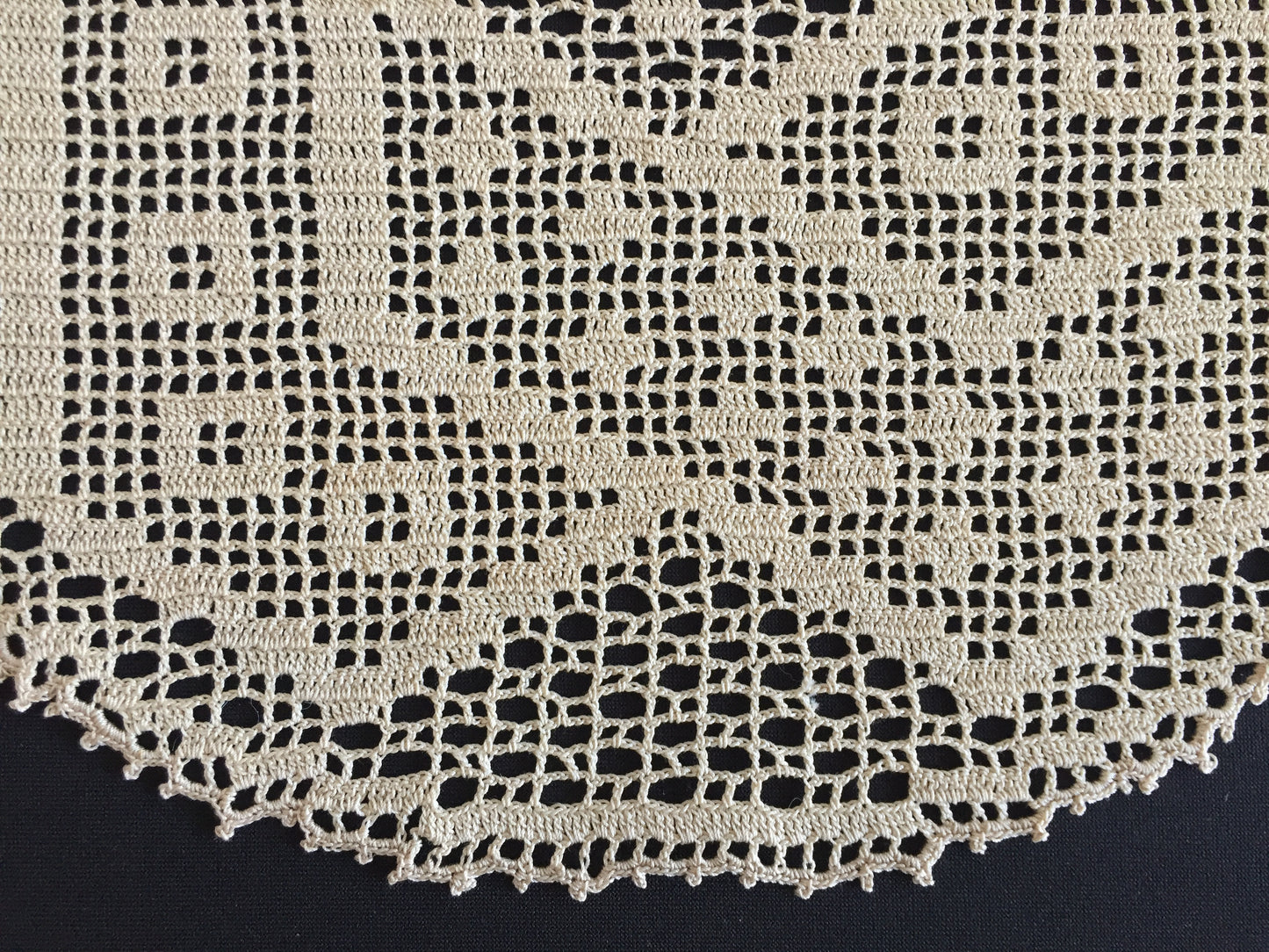 ARABESQUE D'Oyley Mary Card Designed Crochet Lace Doily (USA Chart No 10) Extremely Rare Collectible
