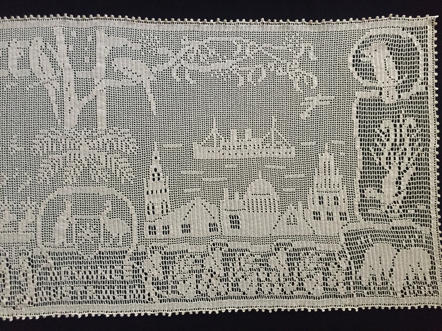 Mary Card Designed 1934 Australian Souvenir of the Centenary Table Runner/Sideboard Cloth