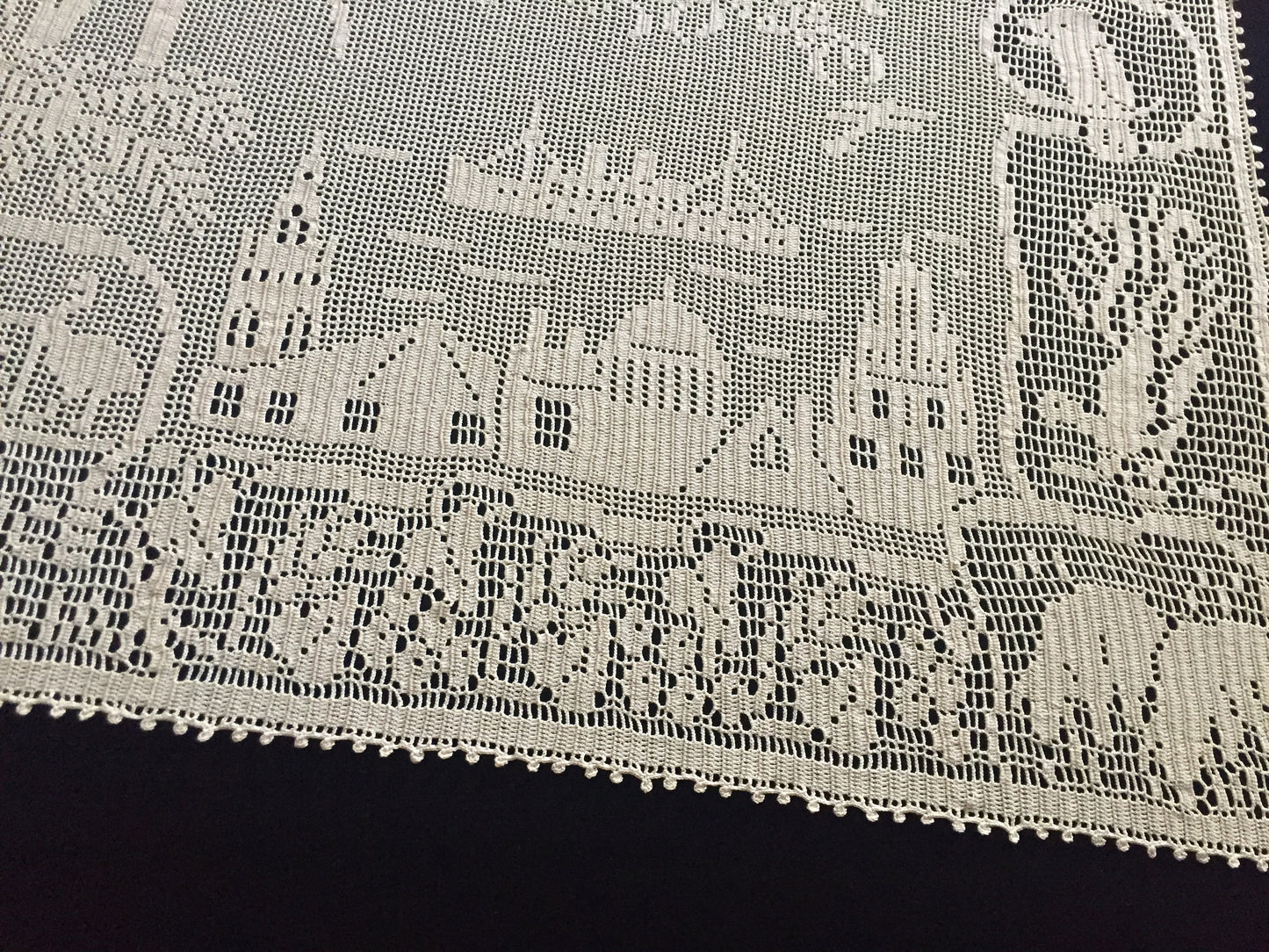 Mary Card Designed 1934 Australian Souvenir of the Centenary Table Runner/Sideboard Cloth