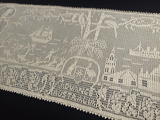 Mary Card Designed 1934 Australian Souvenir of the Centenary Table Runner/Sideboard Cloth