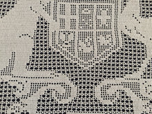 Load image into Gallery viewer, Rare 1910s Mary Card Filet Crochet Lace Panel: Australian Coat of Arms