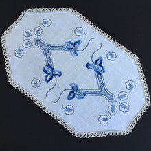 Load image into Gallery viewer, Australian Vintage Hand Embroidered Floral Table Centrepiece | Placemat Doily