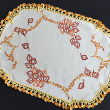 Load image into Gallery viewer, Australian Vintage Hand Embroidered Floral Table Centrepiece | Placemat Doily