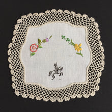 Load image into Gallery viewer, Australian Vintage Hand Embroidered Linen Doily