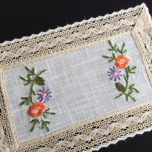 Load image into Gallery viewer, Australian Vintage Hand Embroidered Floral Table Centrepiece | Placemat Doily