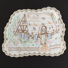 Load image into Gallery viewer, Australian Vintage Hand Embroidered Floral Table Centrepiece | Placemat Doily