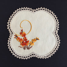 Load image into Gallery viewer, Australian Vintage Hand Embroidered Linen Doily