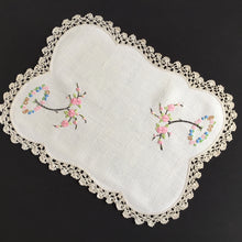 Load image into Gallery viewer, Australian Vintage Hand Embroidered Floral Table Centrepiece | Placemat Doily