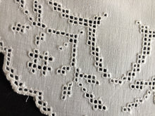 Load image into Gallery viewer, Small Edwardian Antique French Needle Lace Handmade Round 6.5" White Doily