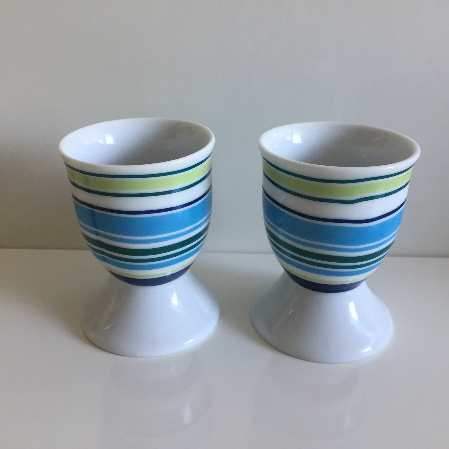 Vintage Retro Ceramic Blue & Gold Breakfast Farmhouse Kitchen