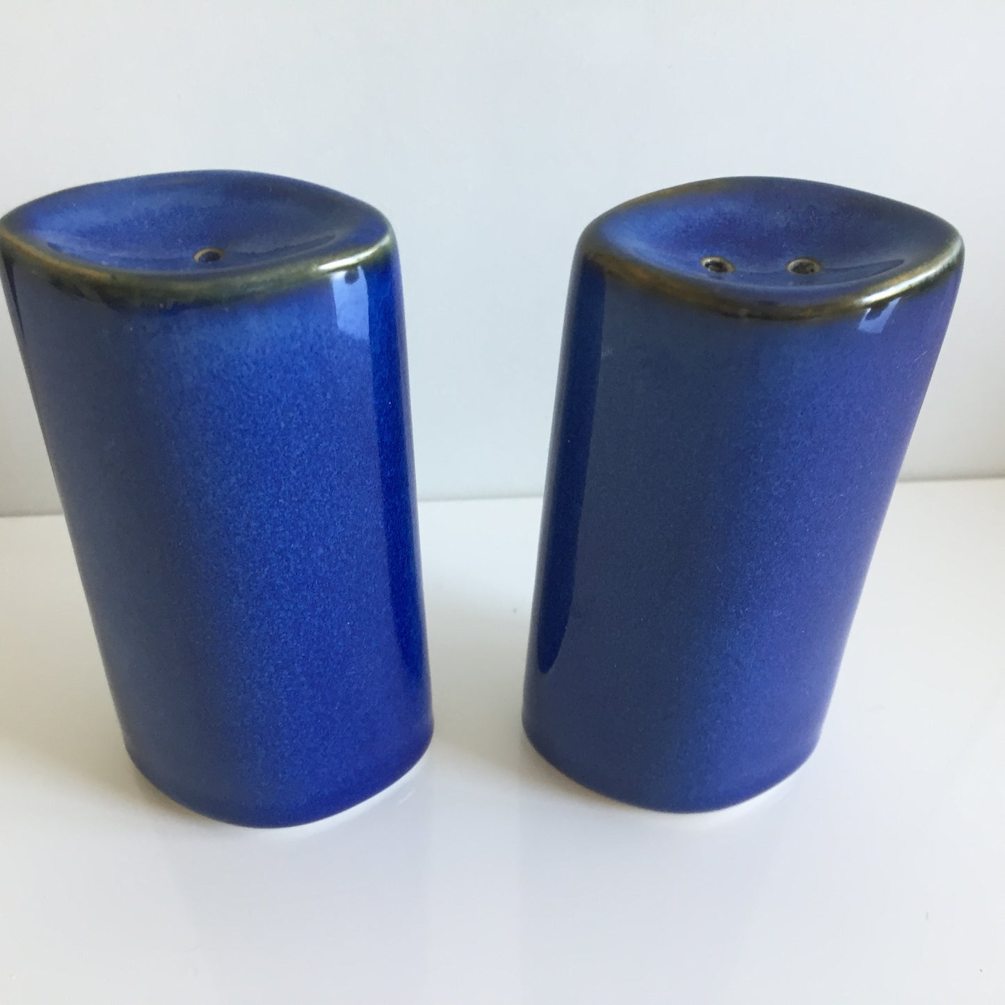 Vintage Retro Ceramic Blue & Gold Breakfast Farmhouse Kitchen