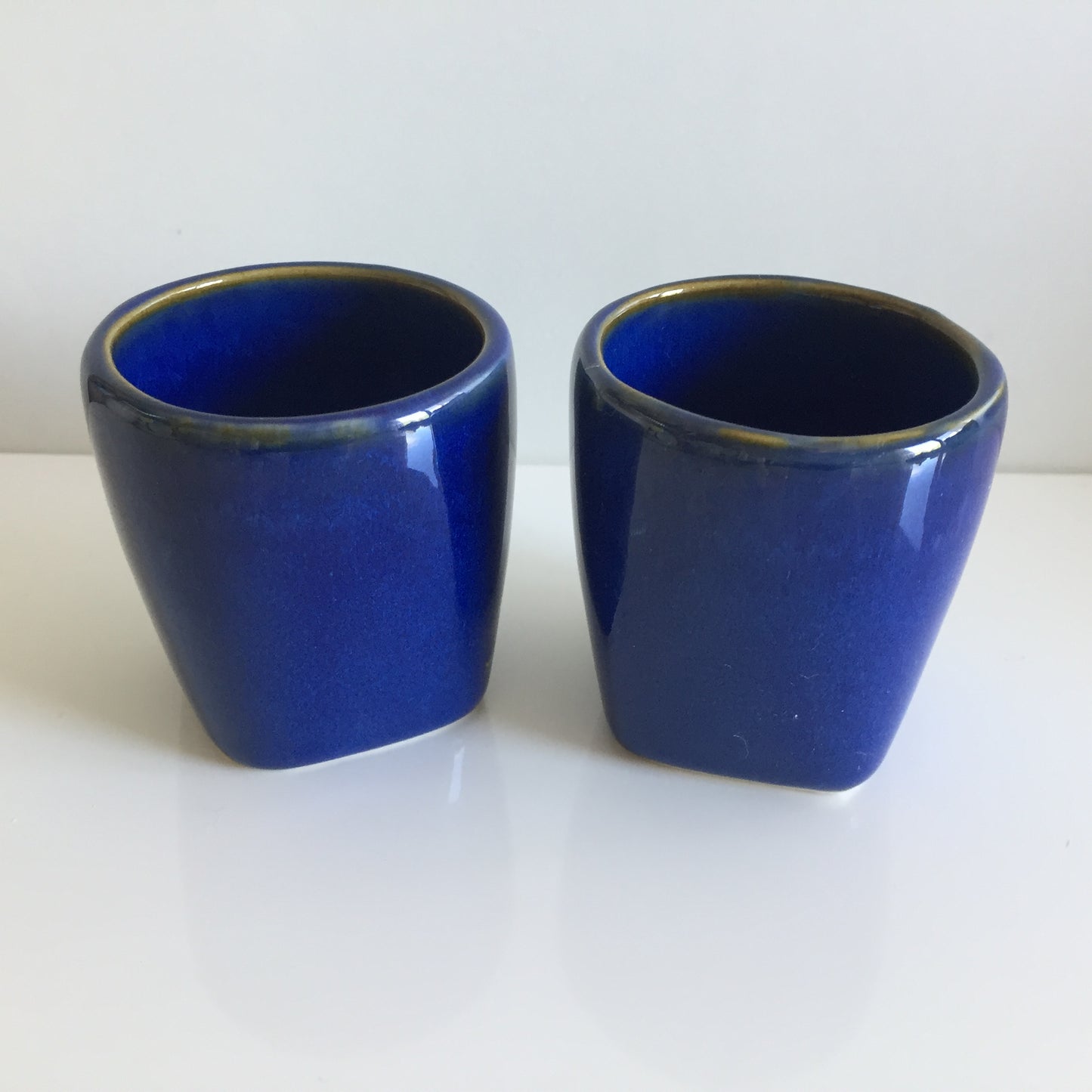Vintage Retro Ceramic Blue & Gold Breakfast Farmhouse Kitchen