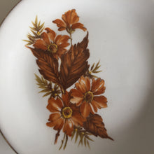 Load image into Gallery viewer, Wood &amp; Sons Vintage Trinket / Ring Dish: Wayside / Autumn / Red Rose Pattern