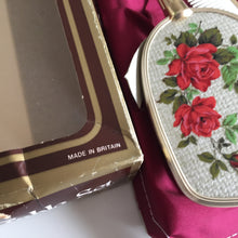Load image into Gallery viewer, Rondis Red Roses 3 Pce Vanity Set: Mirror, Comb &amp; Brush Unused Vintage