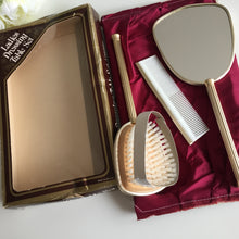 Load image into Gallery viewer, Rondis Red Roses 3 Pce Vanity Set: Mirror, Comb &amp; Brush Unused Vintage