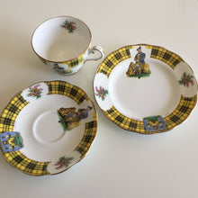 Load image into Gallery viewer, Royal Standard 'Bonnie Scotland' Clan MacLeod of Lewis 1950s Vintage Demitasse Trio