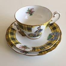 Load image into Gallery viewer, Royal Standard 'Bonnie Scotland' Clan MacLeod of Lewis 1950s Vintage Demitasse Trio