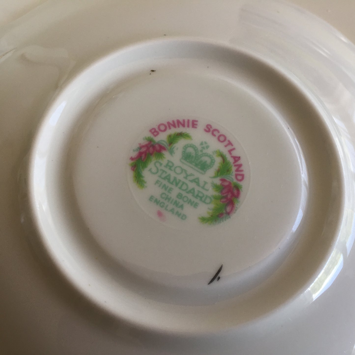 Royal Standard 'Bonnie Scotland' Clan MacLeod of Lewis 1950s Vintage Demitasse Trio
