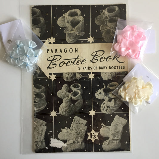 Vintage Craft Booklet: PARAGON Bootee Book Vintage Knitting Patterns