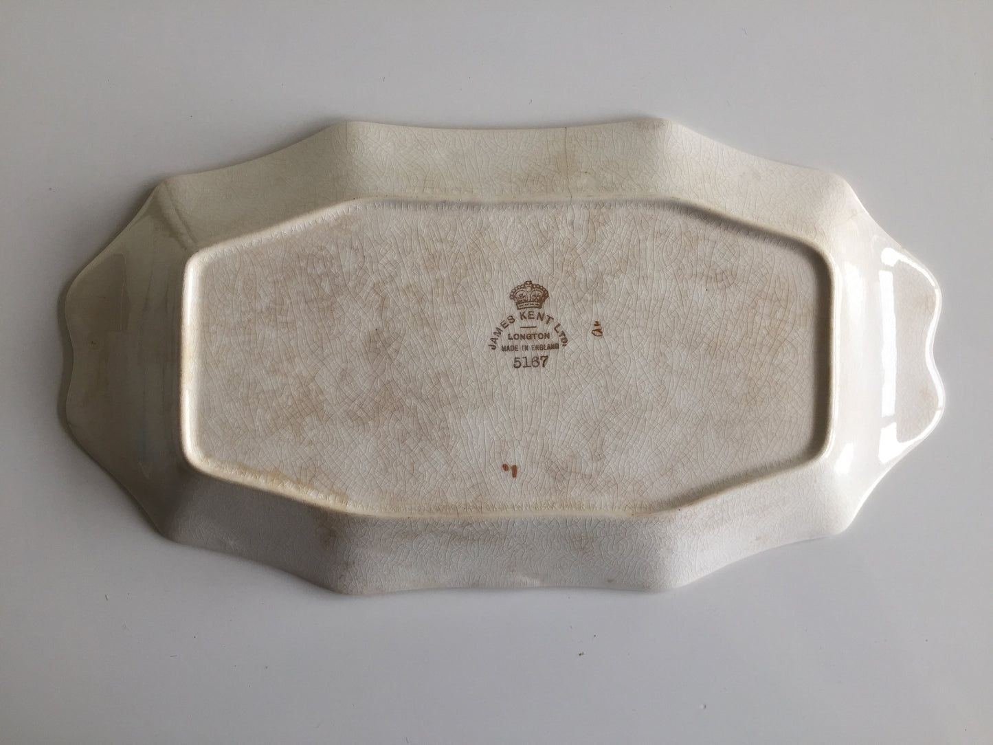 Vintage James Kent Old Foley Sandwich Tray Fruit Design