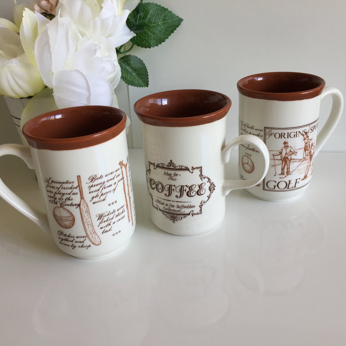Alan Davidson Collection Origins of Sport Cup| Coffee Mug| Rugby | Cricket | Golf