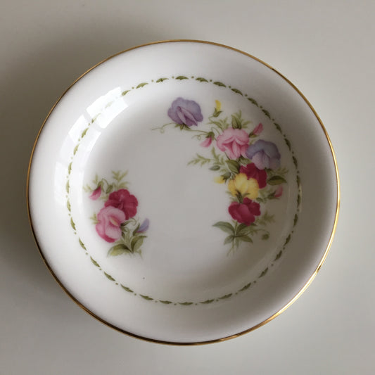 Vintage Royal Albert Fine Bone China Floral Ring/Trinket Dish