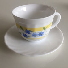 Load image into Gallery viewer, Vintage Arcopal France Floral Teacup and Saucer Set
