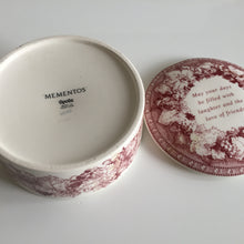 Load image into Gallery viewer, Spode Archive Collection Cranberry Vintage Bone China Jewellery / Ring Box with Lid