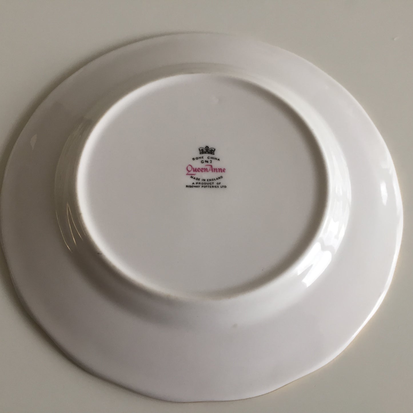 Red Roses Pattern Queen Anne Vintage 6" Porcelain Side Plate