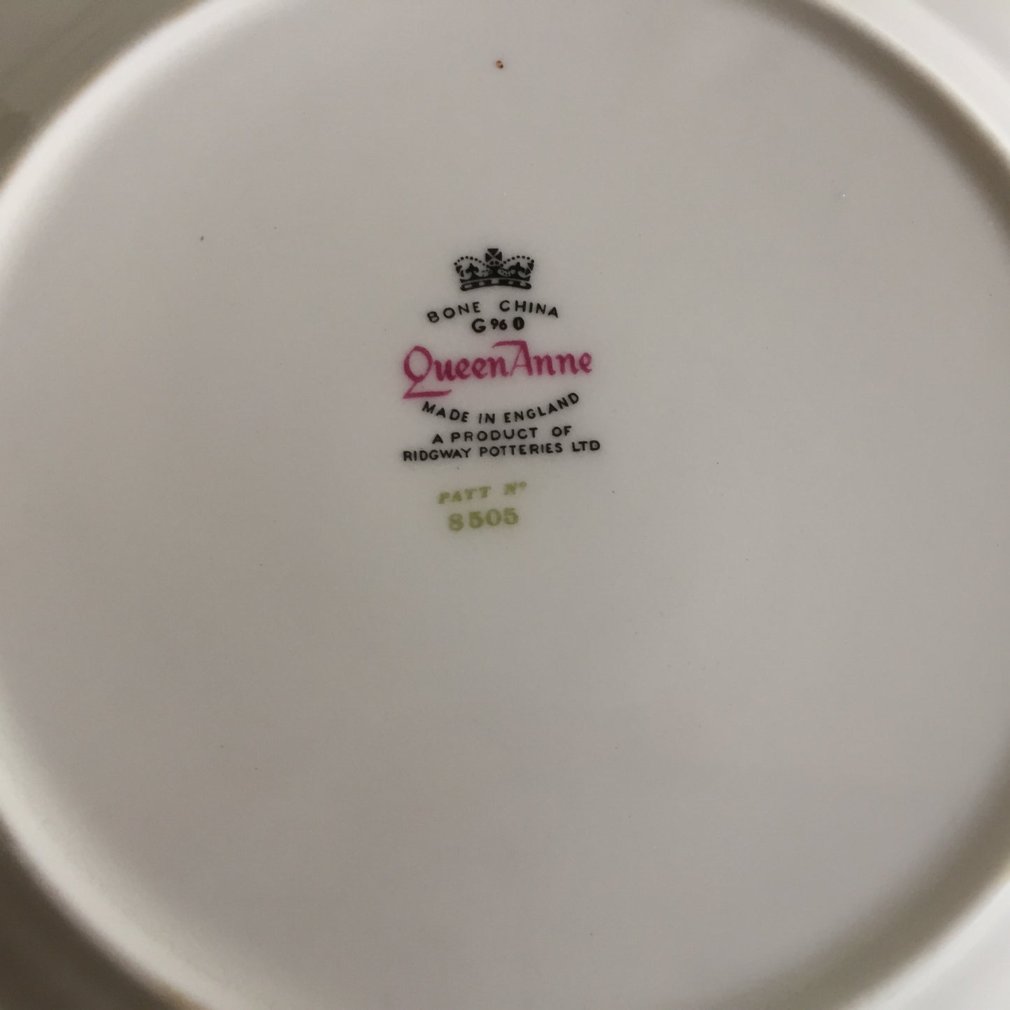 Red Roses Pattern Queen Anne Vintage 6" Porcelain Side Plate